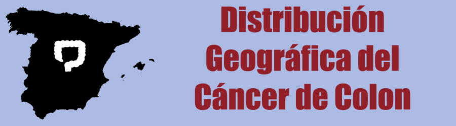 Mapa de distribución geográfica del Cáncer Colorrectal en España