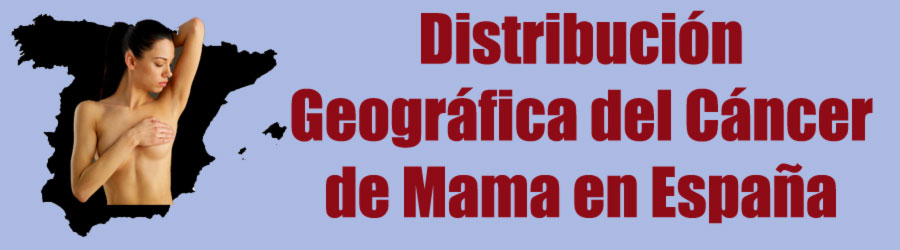 Mapa de distribución municipal del Cáncer de Mama en España