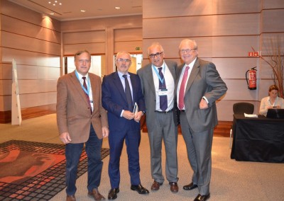 Dr. Constenla, Dr. Guillem, Sr. Plaza y Dr. Camps
